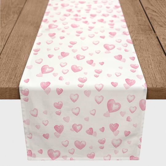 90" Heart Bubble Table Runner